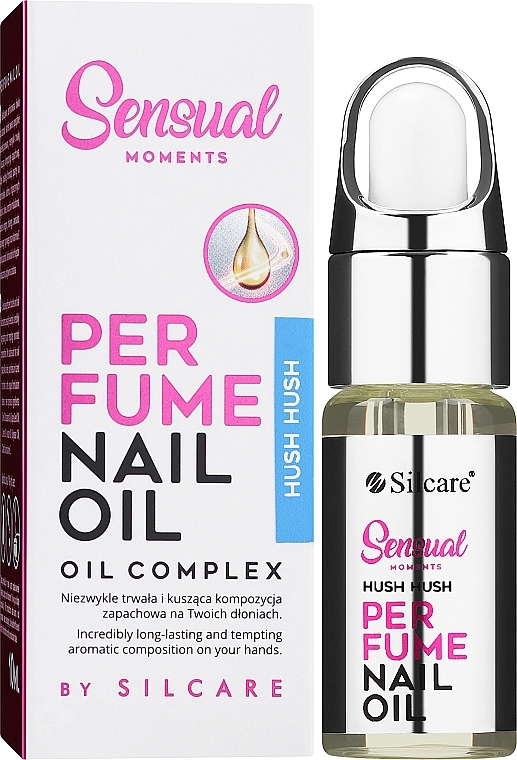 Nawilżający olejek do skórek - Silcare Sensual Moments Nail Oil Hush Hush — Zdjęcie N2