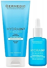 Zestaw - Dermedic Hydrain 3 Hialuro (serum/30ml + cl/gel/25ml) — Zdjęcie N2