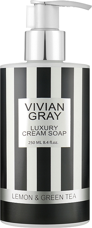 Mydło w kremie do rąk - Vivian Gray Lemon & Green Tea Luxury Cream Soap — Zdjęcie N1