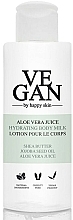 Nawilżające mleczko do ciała z sokiem z aloesu - Vegan By Happy Aloe Vera Juice Hydrating Body Milk — Zdjęcie N1