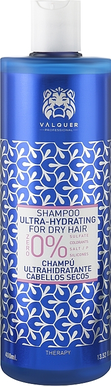 Ultra nawilżający szampon do włosów suchych - Valquer Shampoo Ultra-Hydrating For Dry Hair — Zdjęcie N1