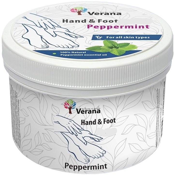 Peeling do dłoni i stóp Peppermint - Verana Hand & Foot Scrub Peppermint — Zdjęcie N1