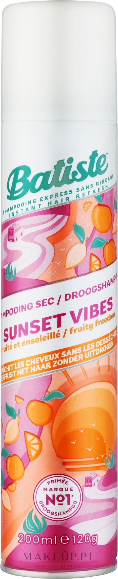 Suchy szampon do włosów - Batiste Sunset Vibes Dry Shampoo — Zdjęcie 200 ml