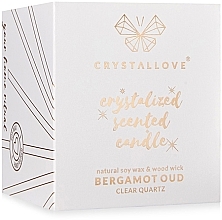 Świeca sojowa z kryształem skalnym i bergamotką oud - Crystallove Soy Candle with Rock Crystal Bergamot Oud — Zdjęcie N8