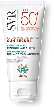 Tonujący krem przeciwsłoneczny do skóry normalnej i mieszanej SPF 50+ - SVR Sun Secure — Zdjęcie N1