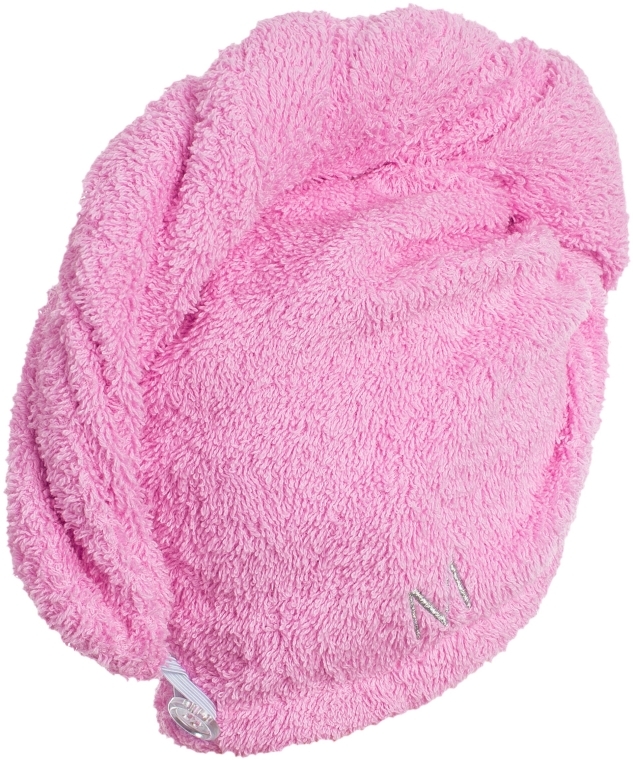 Różowy ręcznik-turban do włosów (68 x 26 cm) - MAKEUP — Zdjęcie N3