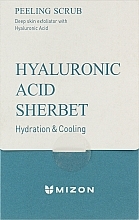 Kup Peeling do twarzy z kwasem hialuronowym - Mizon Hyaluronic Acid Sherbet Peeling Scrub