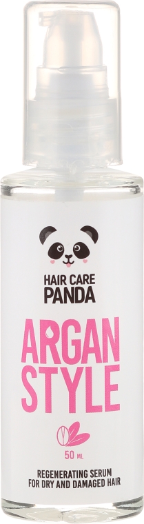 Regenerujące serum do włosów zniszczonych z olejem arganowym - Noble Health Hair Care Panda Argan Style — Zdjęcie N2
