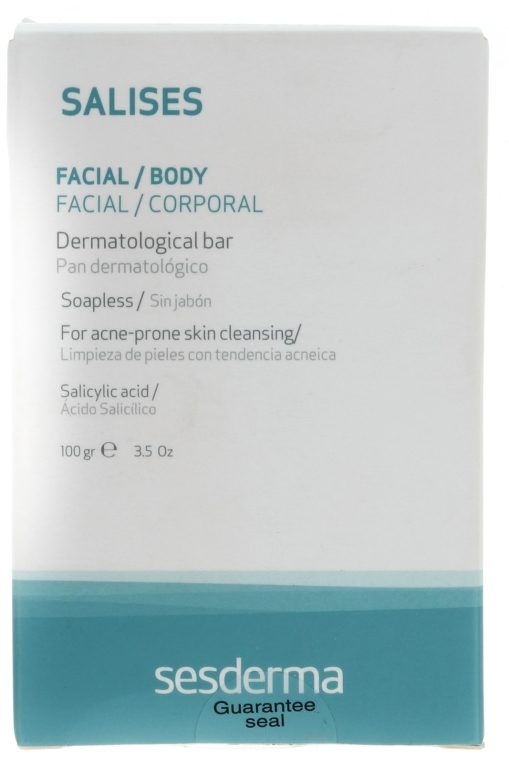 Mydło dermatologiczne - SesDerma Laboratories Salises Dermatological Soap Bar — Zdjęcie N1