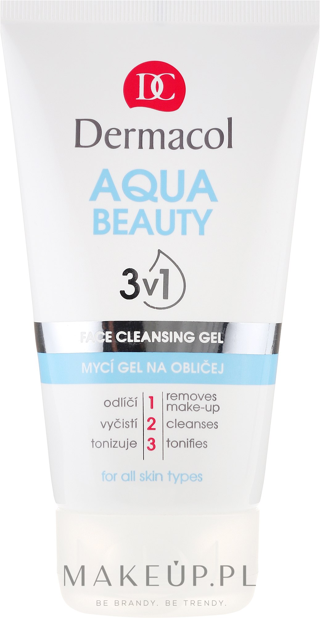 Żel do mycia twarzy 3 w 1 - Dermacol Aqua Beauty 3-in-1 Face Cleansing Gel — Zdjęcie 150 ml