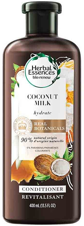 Odżywka do włosów z mleczkiem kokosowym - Herbal Essences Hydrate Coconut Milk Conditioner 90% Natural Origin — Zdjęcie N2