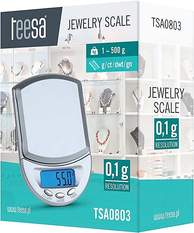 Łuski jubilerskie, szare - Teesa Jewelry Scale TSA0803 — Zdjęcie N2