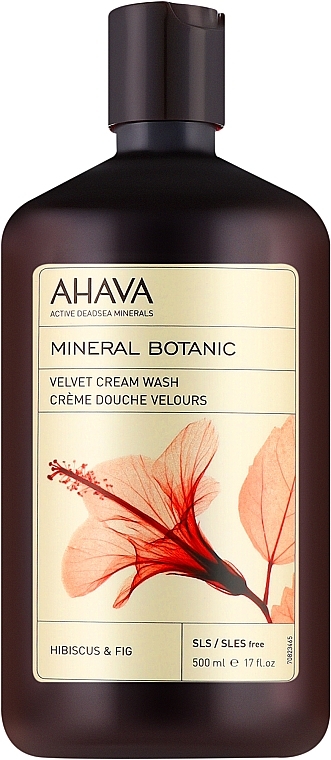 Krem pod prysznic Hibiskus i figi - Ahava Mineral Botanic Velvet Cream Wash Hibiscus & Fig — Zdjęcie N1