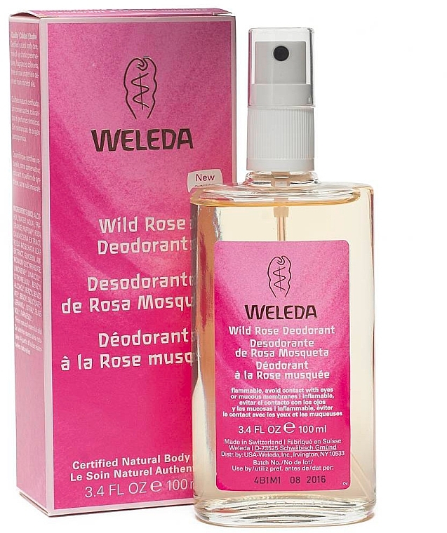 PRZECENA! Dezodorant w sprayu z dziką różą - Weleda Wild Rose Deodorant * — Zdjęcie N2