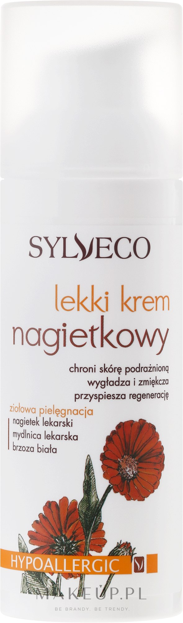 Lekki krem nagietkowy - Sylveco — Zdjęcie 50 ml