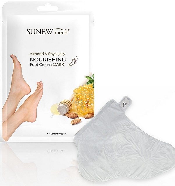Maska do stóp - Sunew Med+ Foot Mask With Sweet Almond Oil And Royal Jelly — Zdjęcie N1