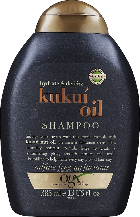 Szampon do włosów z olejem kukui - OGX Kukui Oil Shampoo