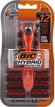 Maszynka do golenia z 12 wymiennymi wkładami - Bic 3 Hybrid Extra Life — Zdjęcie N1