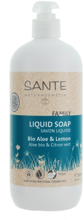 Mydło w płynie Aloes i cytryna - Sante Family Aloe Vera & Lemon Liquid Soap — Zdjęcie N2