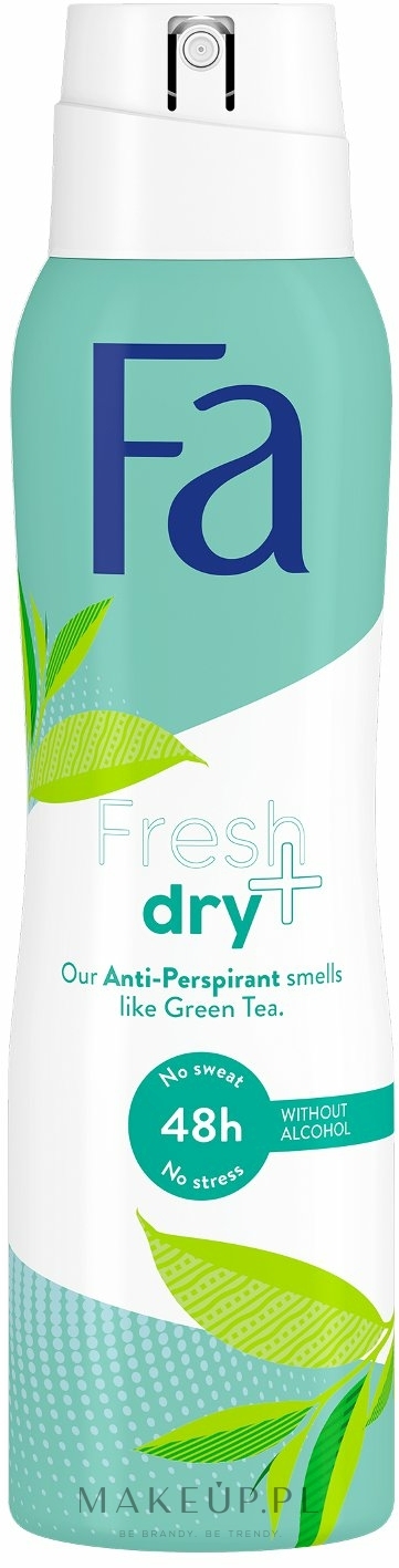 Antyperspirant w sprayu Zielona herbata - Fa Fresh & Dry Green Tea Antiperspirant — Zdjęcie 150 ml
