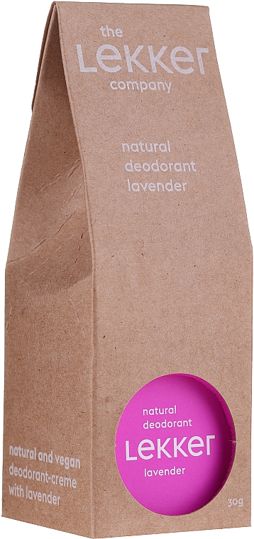 Naturalny dezodorant w kremie Lawenda - The Lekker Company Natural Lavender Deodorant — Zdjęcie N1