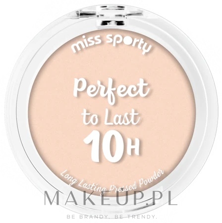 Puder do twarzy w kompakcie - Miss Sporty Perfect To Last 10H Long Lasting Pressed Powder — Zdjęcie 030 - Light