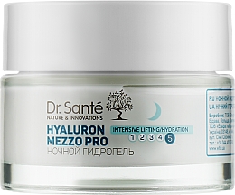 Hydrożel na noc do twarzy	 - Dr Sante Hyaluron Mezzo Pro Hydrogel — Zdjęcie N1