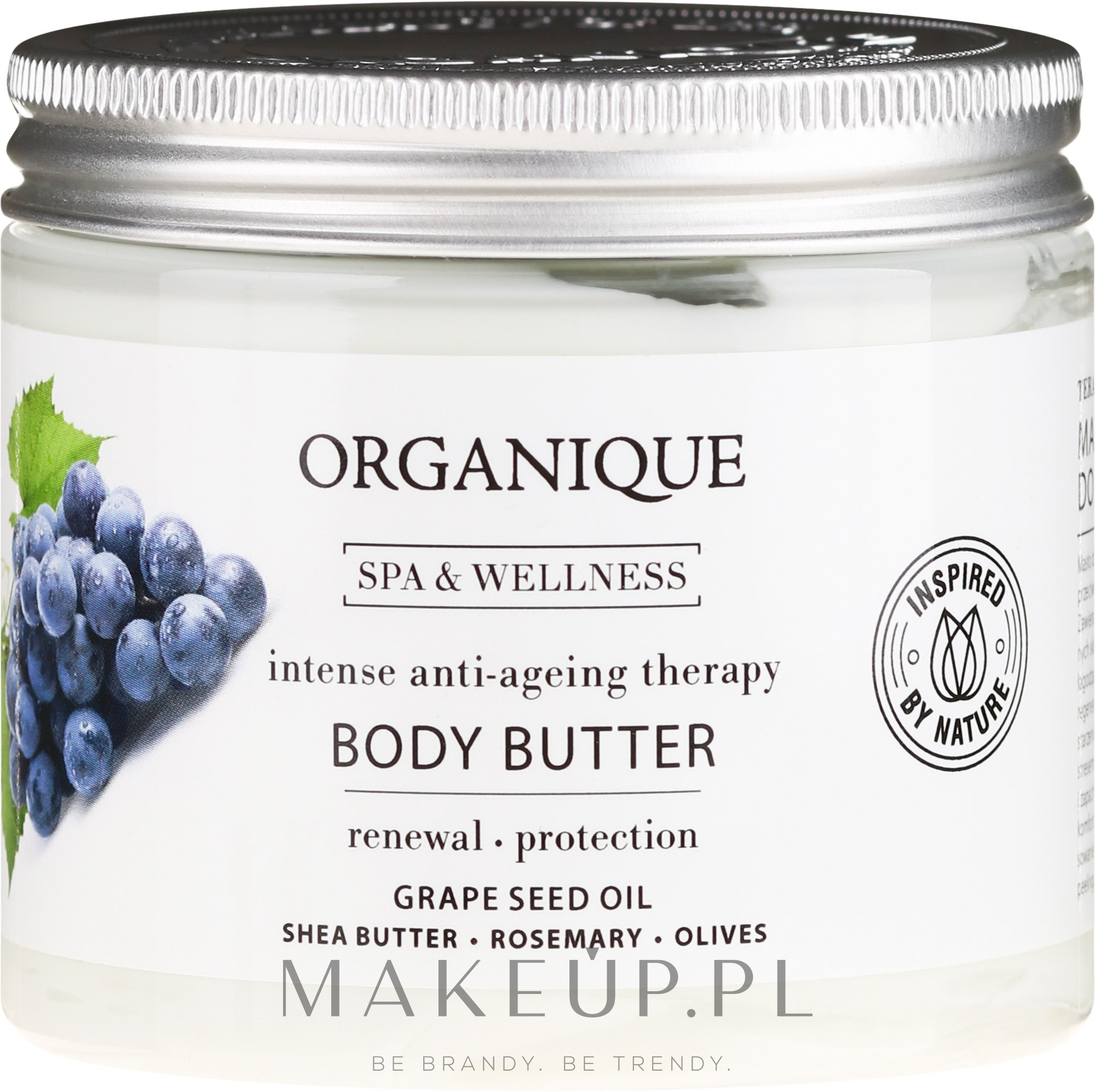 Przeciwstarzeniowe masło do ciała - Organique Professional Spa Therapies Grape Body Butter — Zdjęcie 200 ml