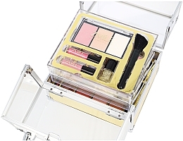 Zestaw do makijażu w złoto-przezroczystym etui - Zmile Cosmetics Glam Beauty Make Up Case — Zdjęcie N3