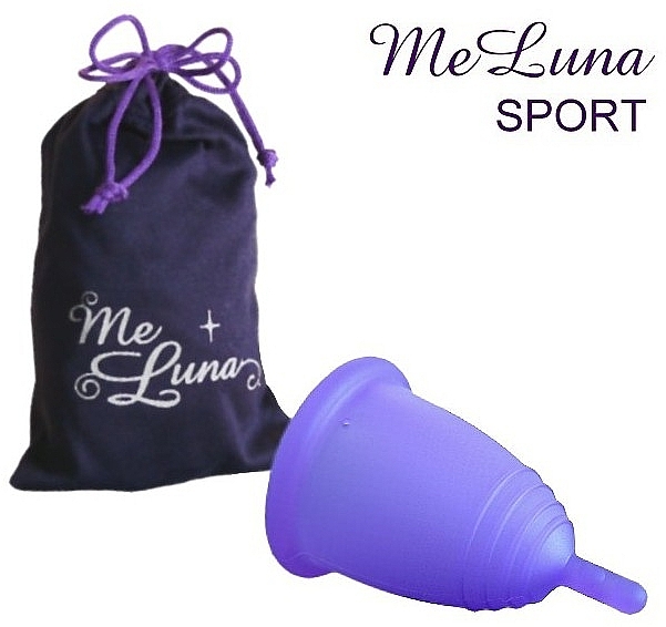 Kubeczek menstruacyjny, rozmiar XL, fioletowy - MeLuna Sport Menstrual Cup  — Zdjęcie N1