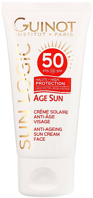 Przeciwstarzeniowy krem ​​przeciwsłoneczny do twarzy - Guinot Age Sun Anti-Ageing Sun Cream Face SPF 50 — Zdjęcie N1