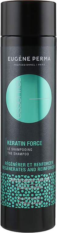 Szampon z keratyną pobudzający wzrost włosów - Eugene Perma Essentiel Keratin Force Shampoo — Zdjęcie N1