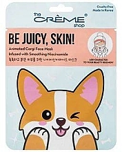 Kup Maseczka do twarzy - The Creme Shop Be Juicy Skin! Animated Corgi Face Mask