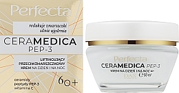 Krem przeciwzmarszczkowy na dzień i noc 60+ - Perfecta Ceramedica Pep-3 Lifting Anti-Aging Face Cream 60+ — Zdjęcie N2