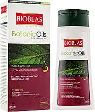 Szampon do włosów cienkich i słabych z olejkiem z pokrzywy - Bioblas Botanic Oils Herbal Volume Shampoo — Zdjęcie N3