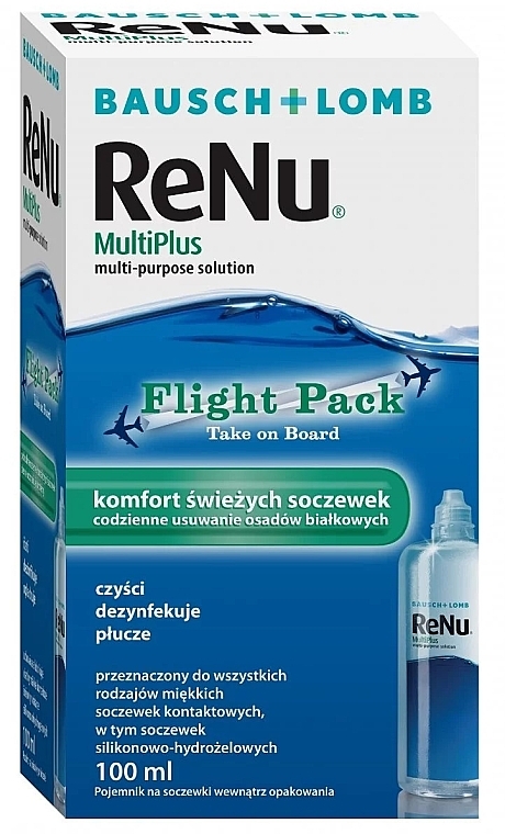 PRZECENA! Płyn do soczewek, 100 ml - ReNu Bausch & Lomb Multiplus * — Zdjęcie N1