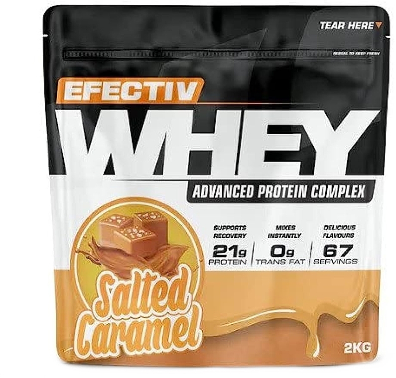 Białko serwatkowe Solony Karmel - Efectiv Nutrition Whey Protein Salted Caramel — Zdjęcie N1