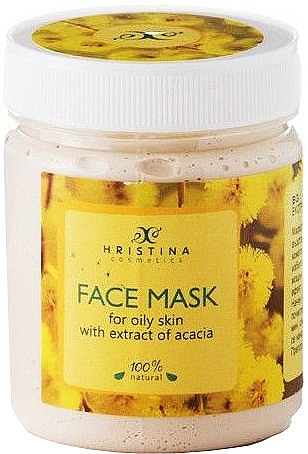 Maseczka do cery tłustej z ekstraktem z akacji - Hristina Cosmetics Acacia Extract Face Mask — Zdjęcie N1