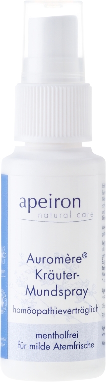 Homeopatyczny spray do jamy ustnej - Apeiron Auromere Herbal Homeopathic Oral Spray — Zdjęcie N1
