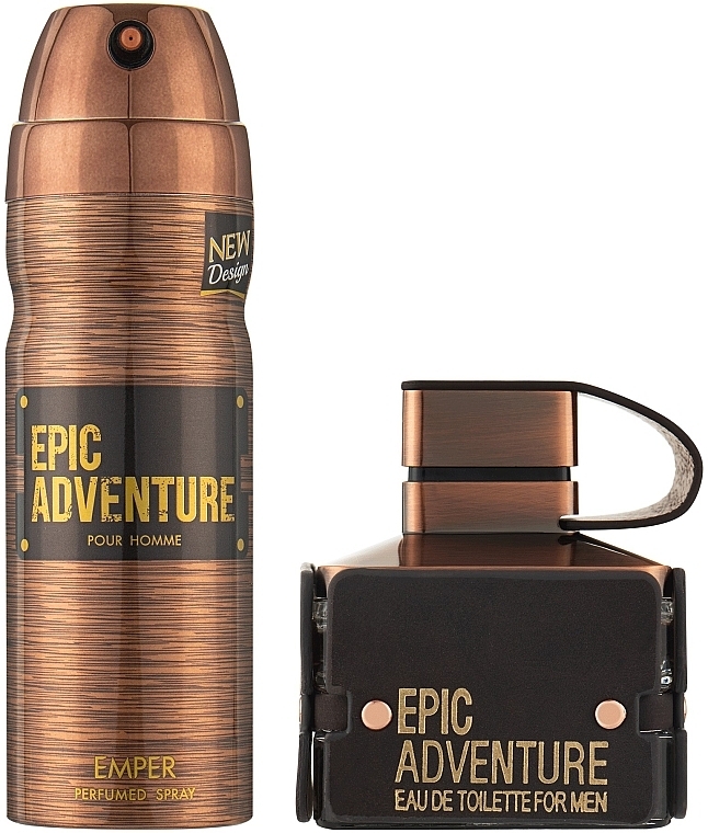 Emper Epic Adventure - Zestaw (edt/100ml + deo/200ml) — Zdjęcie N2