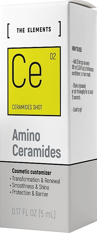 Kompleks na włosy - Pharma Group Laboratories The Elements Amino Ceramides — Zdjęcie N2