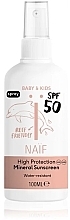 Spray przeciwsłoneczny dla niemowląt i dzieci - Naif Baby & Kids Mineral Sunscreen SPF 50 — Zdjęcie N1