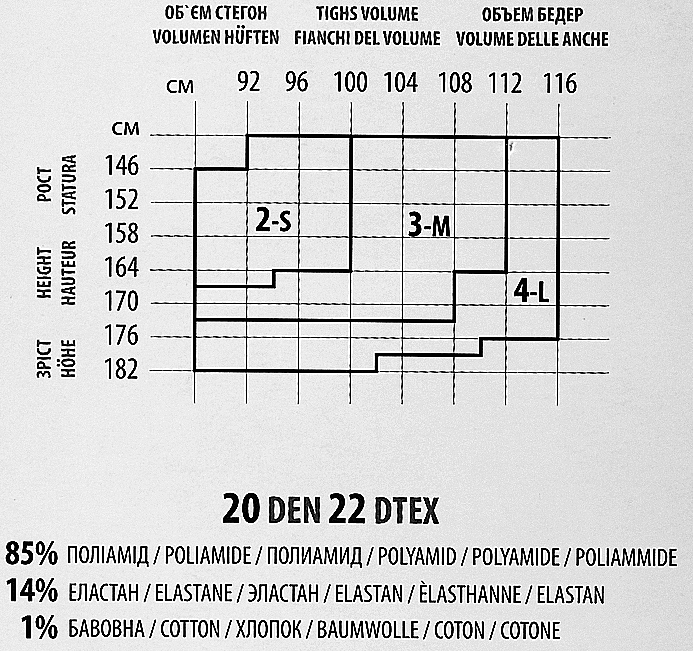 Rajstopy damskie Rete Vision, 40 Den, nero - Giulia — Zdjęcie N3