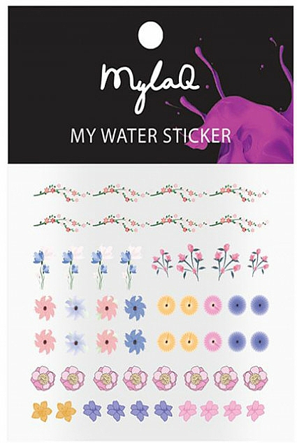 Naklejki na paznokcie w kwiatowe wzory - MylaQ My My Flower Sticker — Zdjęcie N1