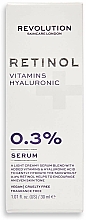 Serum do twarzy z retinolem - Revolution Skincare 0.3% Retinol with Vitamins & Hyaluronic Acid Serum — Zdjęcie N3