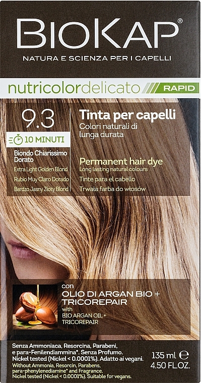 PRZECENA! Farba do włosów - BiosLine Biokap Nutricolor Delicato Rapid * — Zdjęcie N1