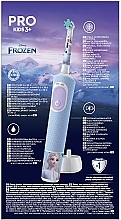 Elektryczna szczoteczka do zębów dla dzieci 3+, niebieska - Oral-B Vitality Pro Kids 3+ Frozen — Zdjęcie N3