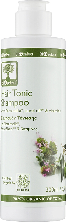 Szampon do włosów tonik z dictamelii i oleju laurowego - BIOselect Hair Toning Shampoo — Zdjęcie N1