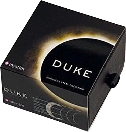 Pierścień erekcyjny 51 mm, grawerowany - Mystim Duke Strainless Steel Cock Ring  — Zdjęcie N1