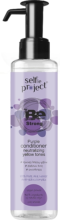 Fioletowa odżywka przeciw żółtym tonom - Selfie Project Be Strong Purple Conditioner — Zdjęcie N1